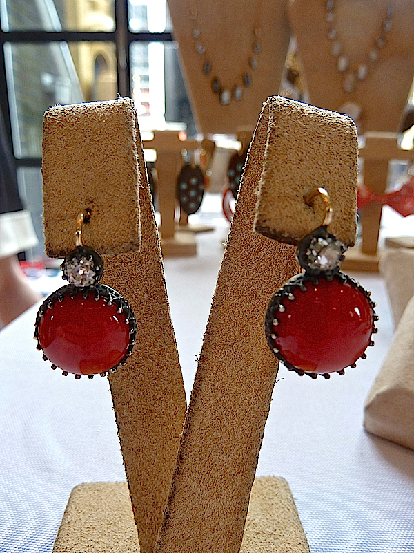 Camilla Dietz Bergeron coral earrings