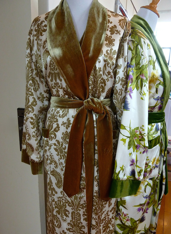 Soffia B. silk robes and dressing gowns