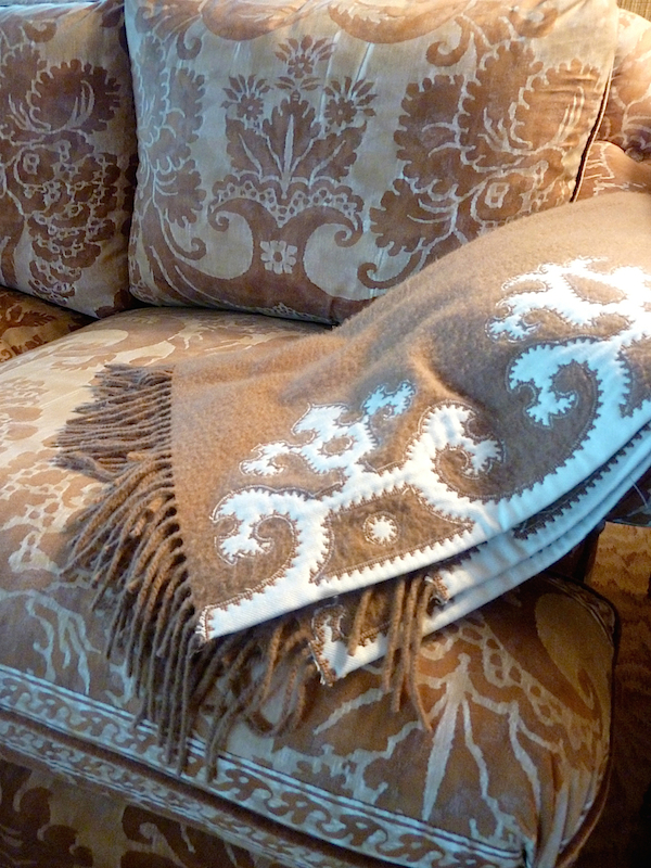 Fortuny sofa in Alex Papachristidis house