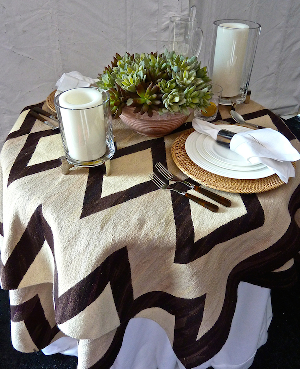 Ralph Lauren table at A Perfect Setting at the Nantucket Antiques Show