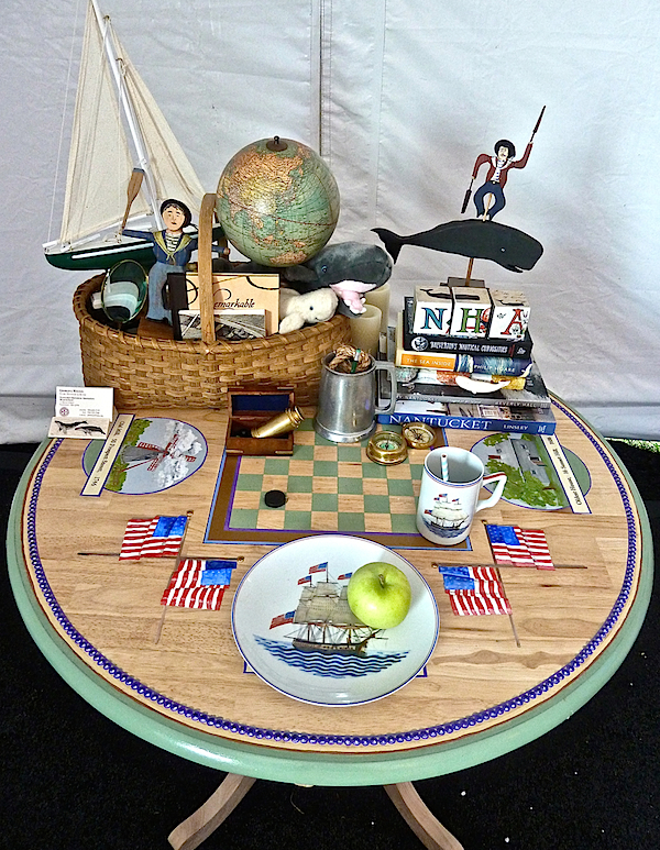 Nantucket Historical Association table at A Perfect Setting at the Nantucket Antiques Show
