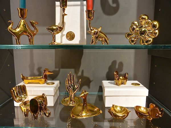 Jonathan Adler brass accessories at NY Now