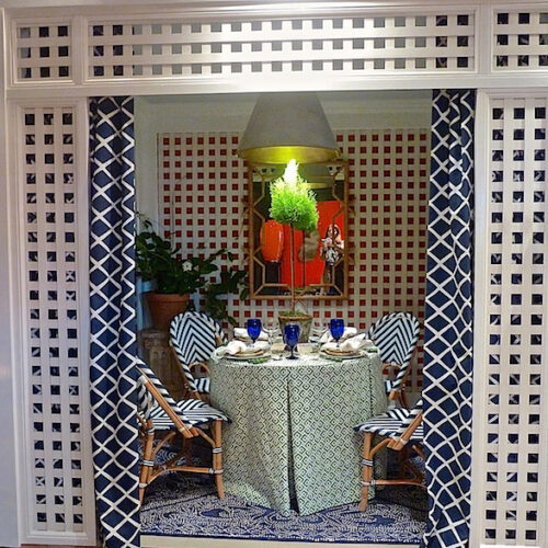 Parker Rogers vignette at Rooms with a View Designer Showhouse