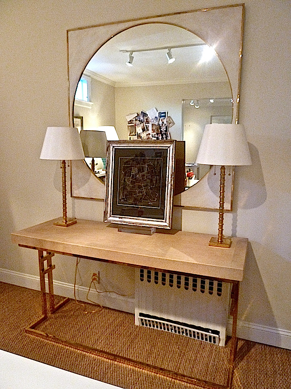 Charlotte Barnes Collection Gracie Mirror and Balding Writing Desk