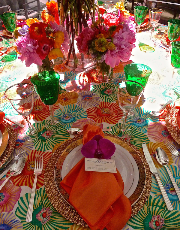 Parker Rogers table at the Red Cross Red & White ball