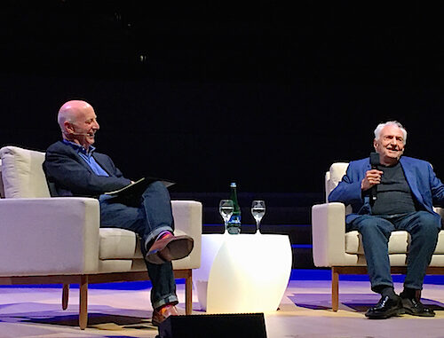 Paul Goldberger and Frank Gehry at Design Leadership Summit
