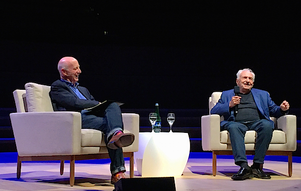 Paul Goldberger and Frank Gehry at Design Leadership Summit