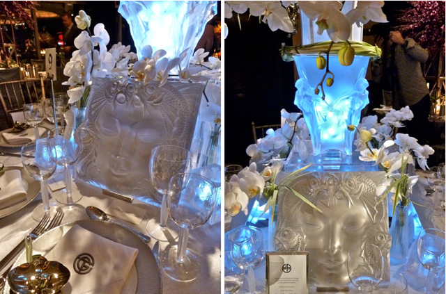 Philip Gorrivan for Lalique table at the New York Botanical Garden Orchid Dinner 2012
