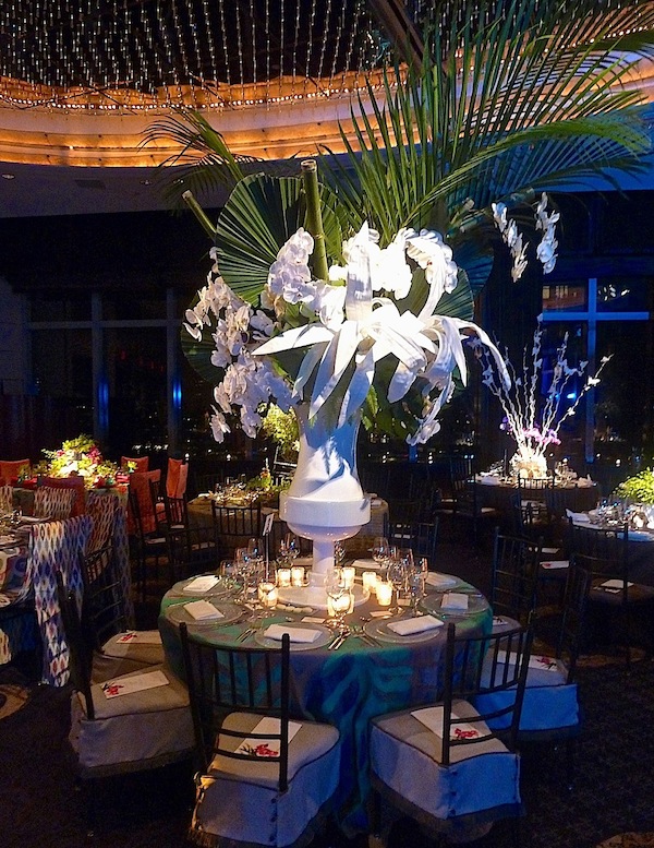 Philip Gorrivan New York Botanical Garden Orchid Dinner table