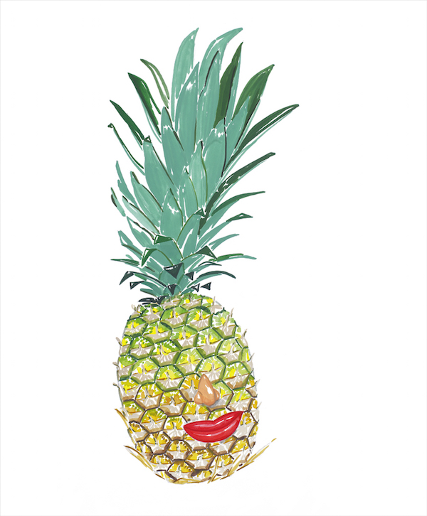 Pineapple Face by Hayley Sarno