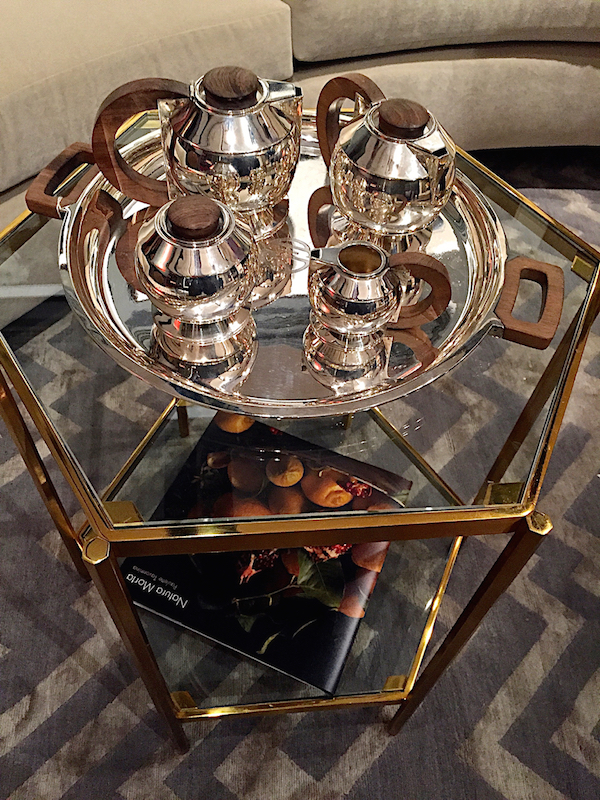 Puiforcat silver tea set at Sotheby's 2015 designer showhouse