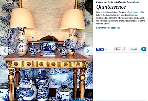 Quintessence blog on instagram