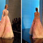 Reem-Acra-fuchsia-and-nude-gown
