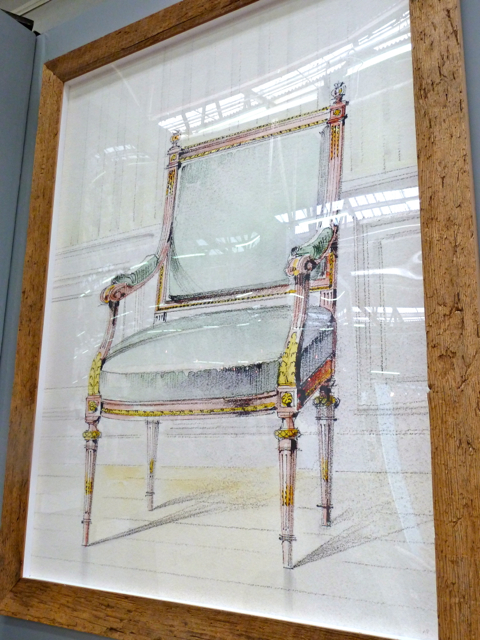 Room 125 limited edition print of antique french chair seen at the 2012 Architectural Digest Home Show