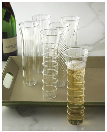 Razzle Dazzle Gold Champagne Flutes