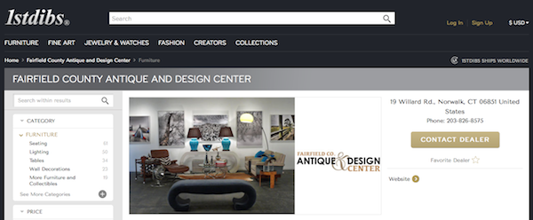 Fairfield County Antique and Design Center on 1stdibs