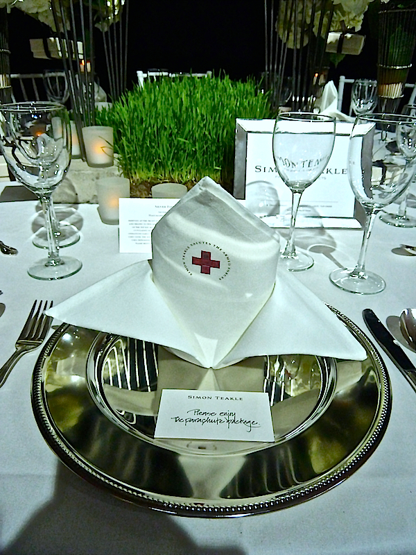 Simon Teakle table at the Red Cross Red & White ball