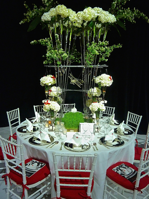 Simon Teakle table at the Red Cross Red & White ball