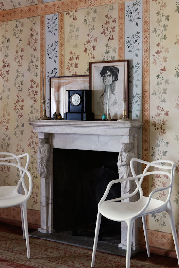 Studio Peregalli Milan townhouse bedroom, photo by Giorgio Possenti for Casa Vogue