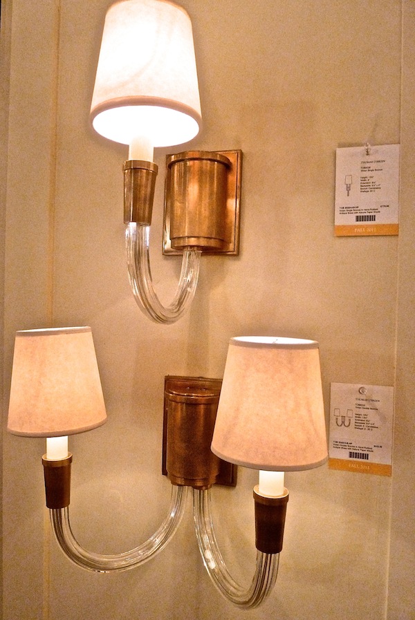 Luxe Gold sconces by Thomas O'Brien for Visual Comfort 