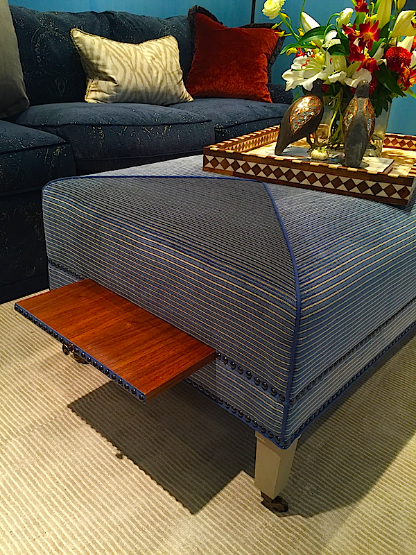 Trey LaFave ottoman at Sotheby's Designer Showhouse auction