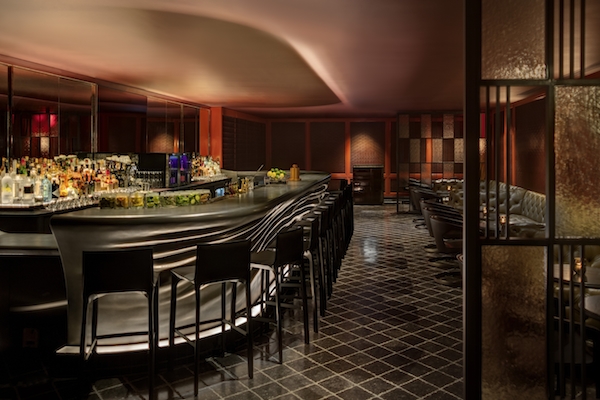 Alexandra Champalimaud design for the Trouble Trust bar at the New York Palace