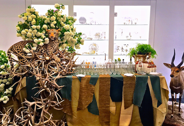 Van Wyck and Kemble tablescape at Michael C. Fina