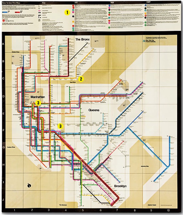 Massimo Vignelli NYC subway map