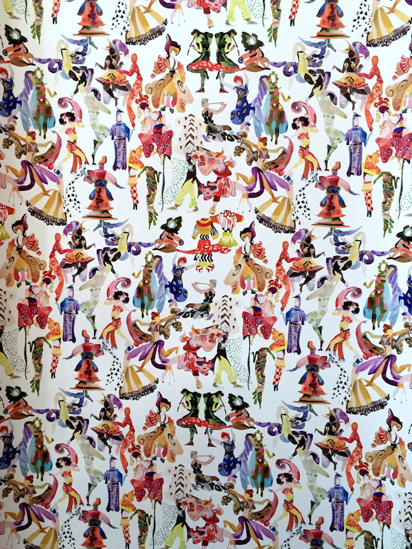 Voutsa Ballets Russes wallpaper at the AD Home Design Show 2015