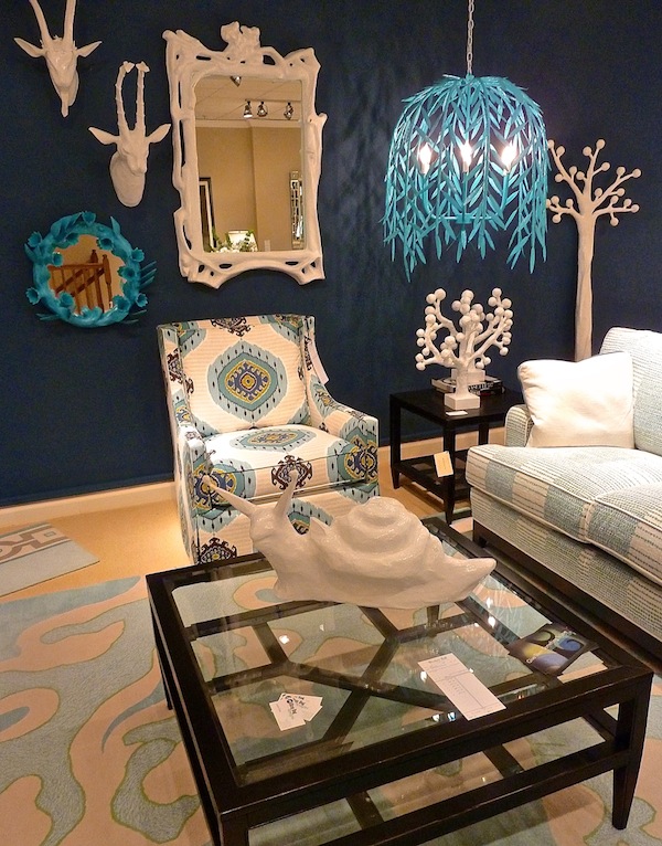 Blue at Wesley Hall in their High Point showroom