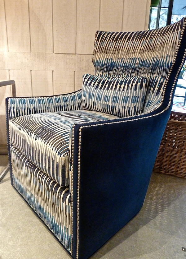 Wesley Hall chair in blue at high point