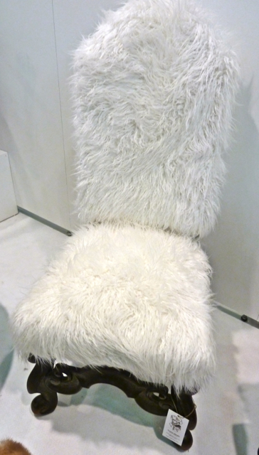 Wild Chairy by Andrea Milhalik flokati chair seen at the 2012 Architectural Digest Home Show