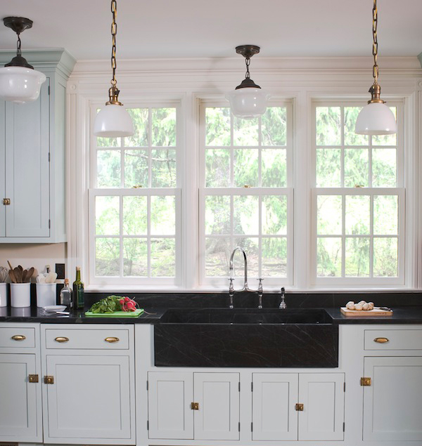 Soapstone counters in House Beautiful kitchen