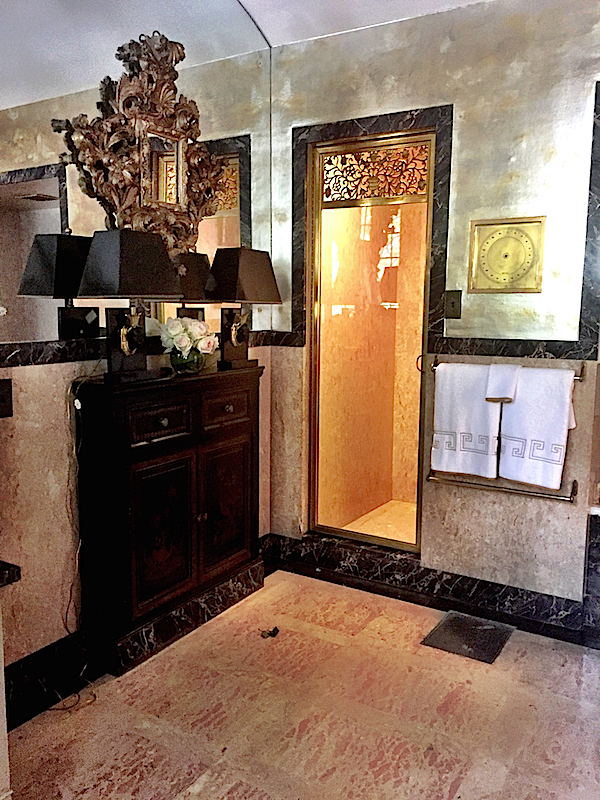 bathroom in Beth Webb Greystone Mansion room