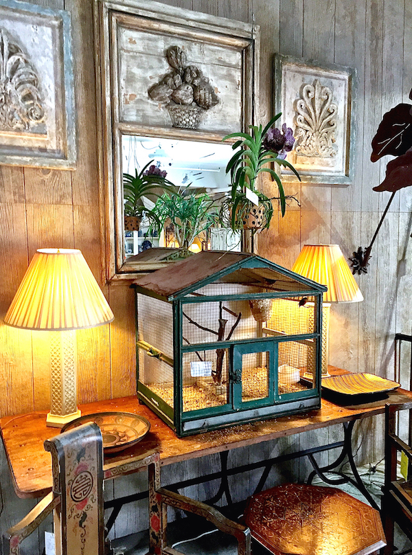 birdcage at antique and artisan gallery