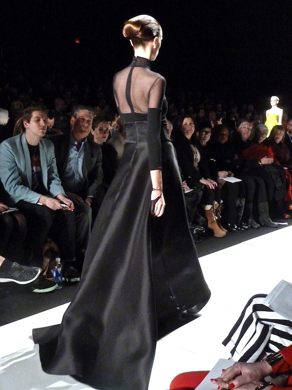 ralph rucci black jersey and gazar gown
