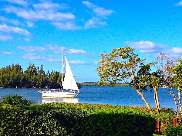 boat on the river during spring break