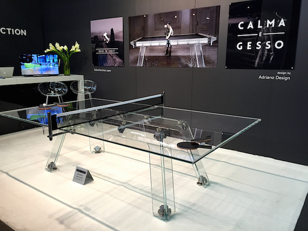 calma e gesso ping pong table at the AD Home Design Show