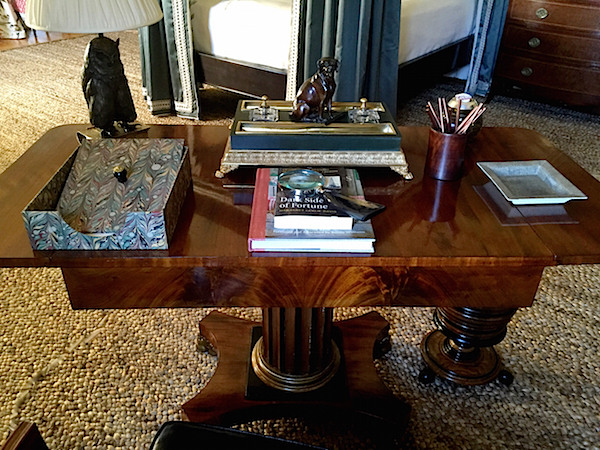 desk in Nina Campbell Greystone Mansion Maison de Luxe