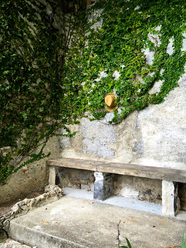 garden wall at Romeo Sozzi villa