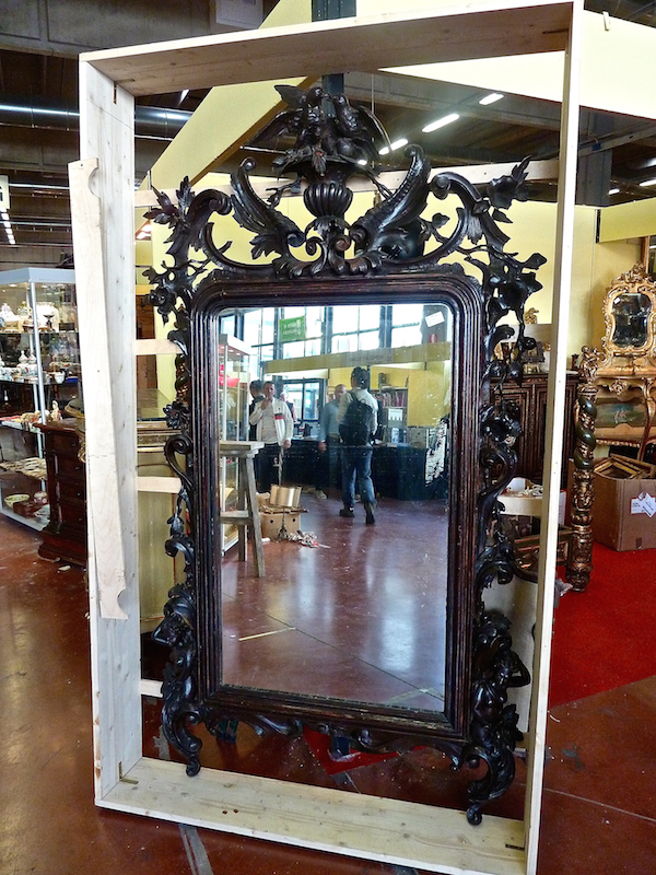mirror at the Parma antiques fair
