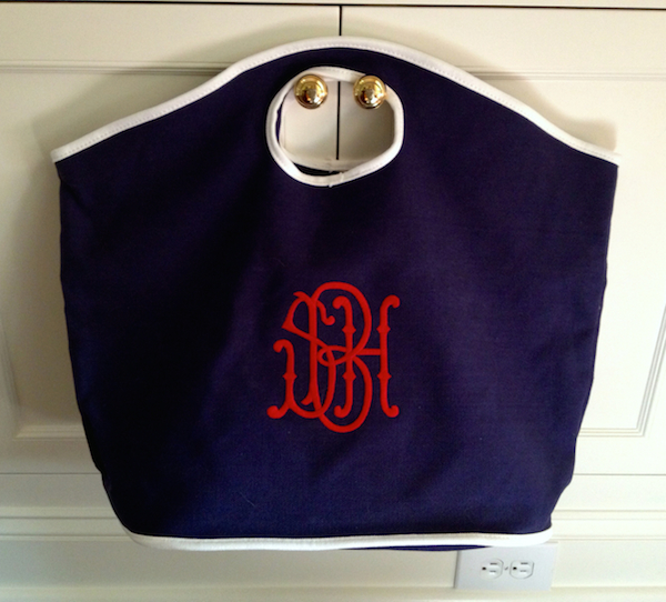 monogrammed bag from Best Monogram