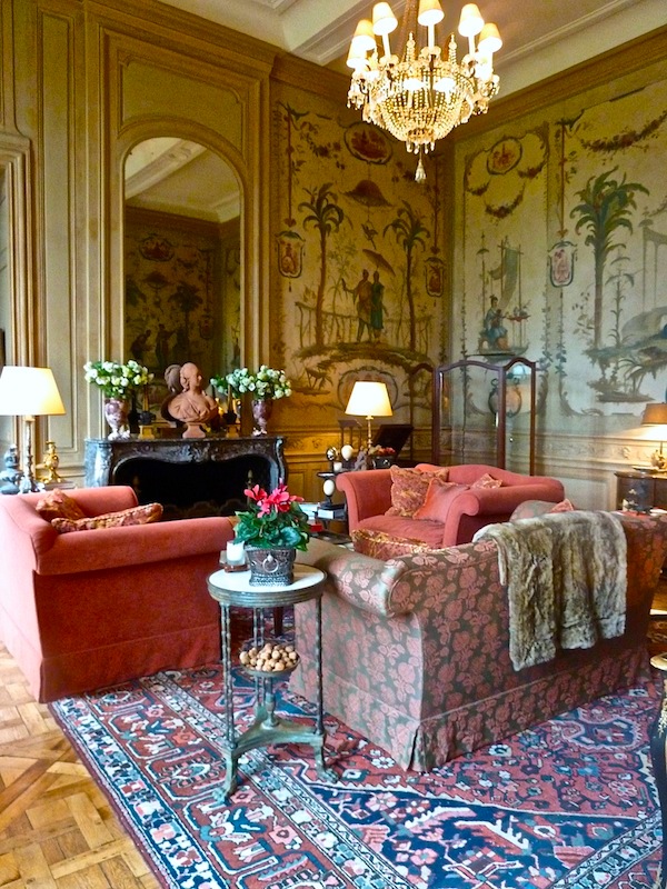 Salon Chinois at Timothy Corrigan's Château du Grand Lucé