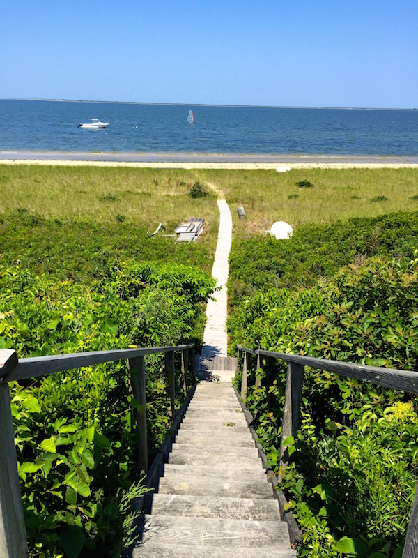 stairway to Nantucket beach