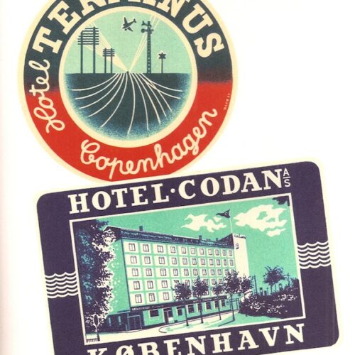 hotel labels from northern Europe