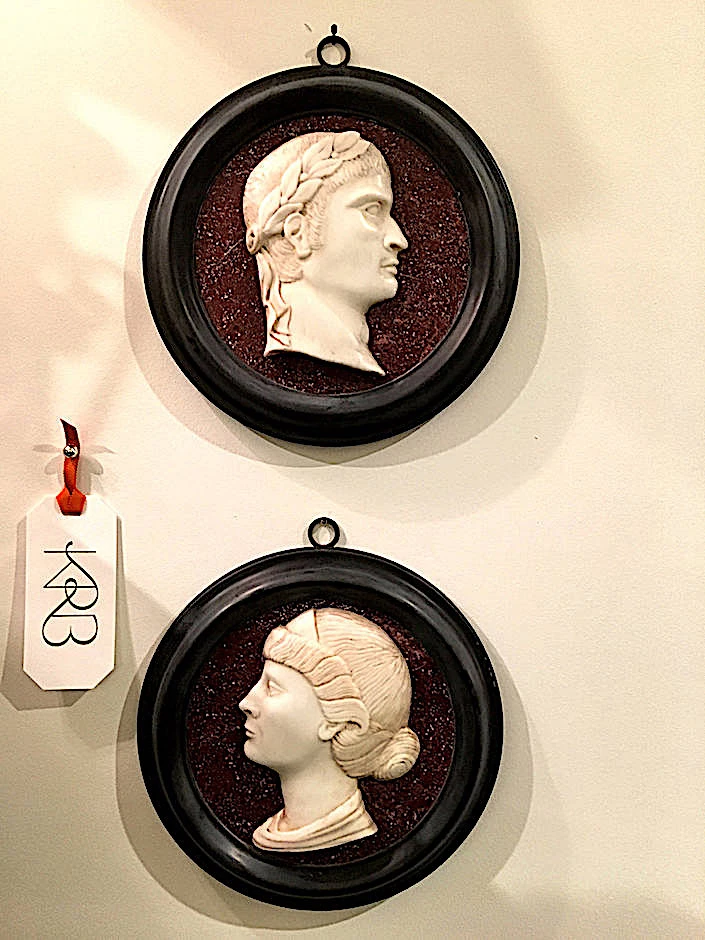 KRB portrait plaques of Roman Emperor & Empress