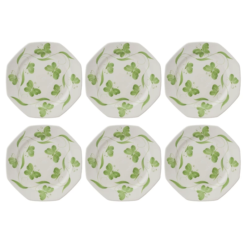 Green floral plates via Quintessence
