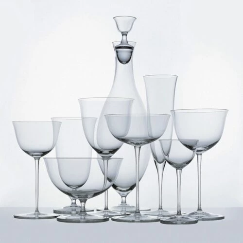 Josef Hoffman Patrician Glass Service, Designed in 1917, Produced by J L Lobmeyr